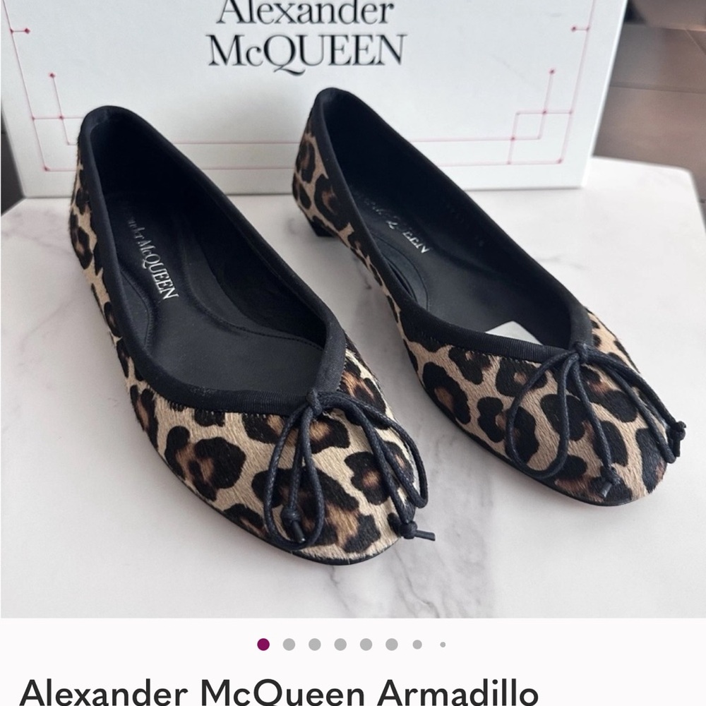 Alexander McQueen Leopard Print Flats